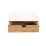 Paris Prix Chevet Mural Design En Bois "Tafar" 40cm Blanc