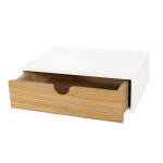 Paris Prix Chevet Mural Design En Bois "Tafar" 40cm Blanc
