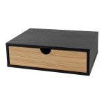 Paris Prix Chevet Mural Design En Bois "Tafar" 40cm Noir