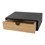 Paris Prix Chevet Mural Design En Bois "Tafar" 40cm Noir
