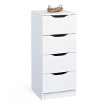 Paris Prix Chiffonnier 4 Tiroirs Design "Tilda" 41cm Blanc