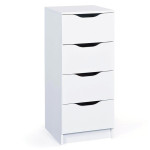 paris prix Chiffonnier 4 Tiroirs Design "Tilda" 41cm Blanc