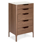paris prix Chiffonnier 5 Tiroirs "Bosca" 107cm Naturel