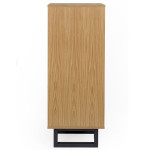 Paris Prix Chiffonnier 5 Tiroirs Chevrons "Camden" 123cm Naturel