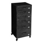 paris prix Chiffonnier 6 Tiroirs en Métal "Sevin" 96cm Gris