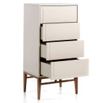 Paris Prix Chiffonnier Design 4 Tiroirs "Zapata" 120cm Naturel
