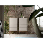 Paris Prix Chiffonnier Design 4 Tiroirs "Zapata" 120cm Naturel