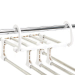 Paris Prix Cintre Pour Pantalons "Multipostions" 45cm Blanc