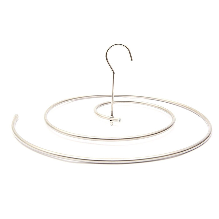 Paris Prix Cintre Spirale "Drap & Couverture" 220cm Argent