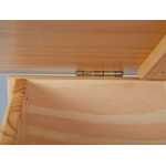 Paris Prix Coffre à Jouets En Bois Massif "Allan" 89cm Naturel