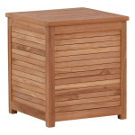 paris prix Coffre de Jardin Carré en Teck "Trento" 60cm Naturel