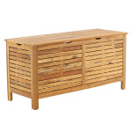 paris prix Coffre de Jardin en Bois "Marion" 130cm Naturel