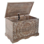 Paris Prix Coffre De Rangement En Bois "Shirel" 71cm Marron