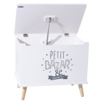 Paris Prix Coffre Rangement Enfant "Petit Bazar" Blanc
