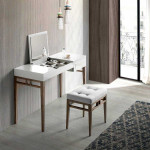 Paris Prix Coiffeuse Bureau Design "Zapata" 120cm Naturel