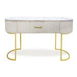 Paris Prix Coiffeuse Design 1 Tiroir "Lomape" 120cm Beige