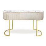 Paris Prix Coiffeuse Design 1 Tiroir "Lomape" 120cm Beige