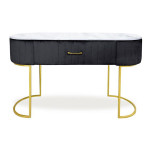 Paris Prix Coiffeuse Design 1 Tiroir "Lomape" 120cm Noir