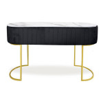 Paris Prix Coiffeuse Design 1 Tiroir "Lomape" 120cm Noir