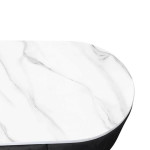 Paris Prix Coiffeuse Design 1 Tiroir "Lomape" 120cm Noir