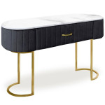 paris prix Coiffeuse Design 1 Tiroir "Lomape" 120cm Noir