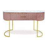 Paris Prix Coiffeuse Design 1 Tiroir "Lomape" 120cm Rose