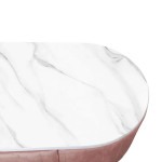 Paris Prix Coiffeuse Design 1 Tiroir "Lomape" 120cm Rose