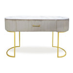 Paris Prix Coiffeuse Design 1 Tiroir "Lomape" 120cm Taupe