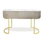 Paris Prix Coiffeuse Design 1 Tiroir "Lomape" 120cm Taupe