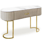 paris prix Coiffeuse Design 1 Tiroir "Lomape" 120cm Taupe