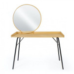 Paris Prix Coiffeuse Design En Bois "Rayburn" 115cm Naturel