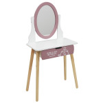 paris prix Coiffeuse Enfant "Madame Princesse" 108cm Rose