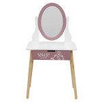 Paris Prix Coiffeuse Enfant "Monsieur Madame" 108cm Rose