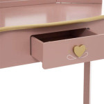 Paris Prix Coiffeuse & Tabouret Enfant "Sissi" 98cm Rose