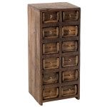 paris prix Commode 12 Tiroirs en Bois "Medio" 82cm Naturel