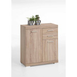 Paris Prix Commode 2 Portes & 2 Tiroirs "Cazeg" 89cm Chêne