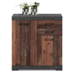 paris prix Commode 2 Portes & 2 Tiroirs "Cazeg" 89cm Naturel