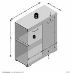 Paris Prix Commode 2 Portes Design "Cazeg" 89cm Chêne Clair