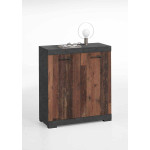 Paris Prix Commode 2 Portes Design "Cazeg" 89cm Naturel