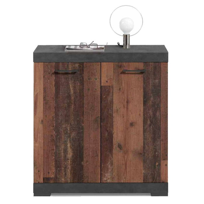 Paris Prix Commode 2 Portes Design "Cazeg" 89cm Naturel