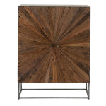 Paris Prix Commode 2 Portes En Bois "Shanil" 111cm Marron