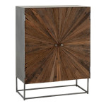 paris prix Commode 2 Portes en Bois "Shanil" 111cm Marron