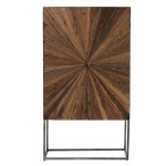 Paris Prix Commode 2 Portes En Bois "Shanil" 160cm Marron