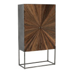 paris prix Commode 2 Portes en Bois "Shanil" 160cm Marron