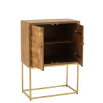 Paris Prix Commode 2 Portes Sur Pied "Nino" 122cm Naturel