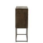 Paris Prix Commode 2 Portes Sur Pied "Pino" 122cm Marron