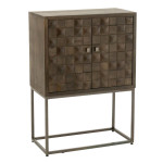 paris prix Commode 2 Portes sur Pied "Pino" 122cm Marron