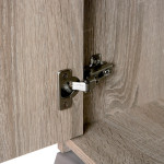 Paris Prix Commode 3 Portes "Victoria" 77cm Blanc & Naturel