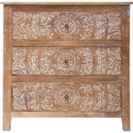 Paris Prix Commode 3 Tiroirs En Bois "Shirel" 80cm Naturel