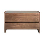 Paris Prix Commode 3 Tiroirs "Hexagonale" 143cm Noyer